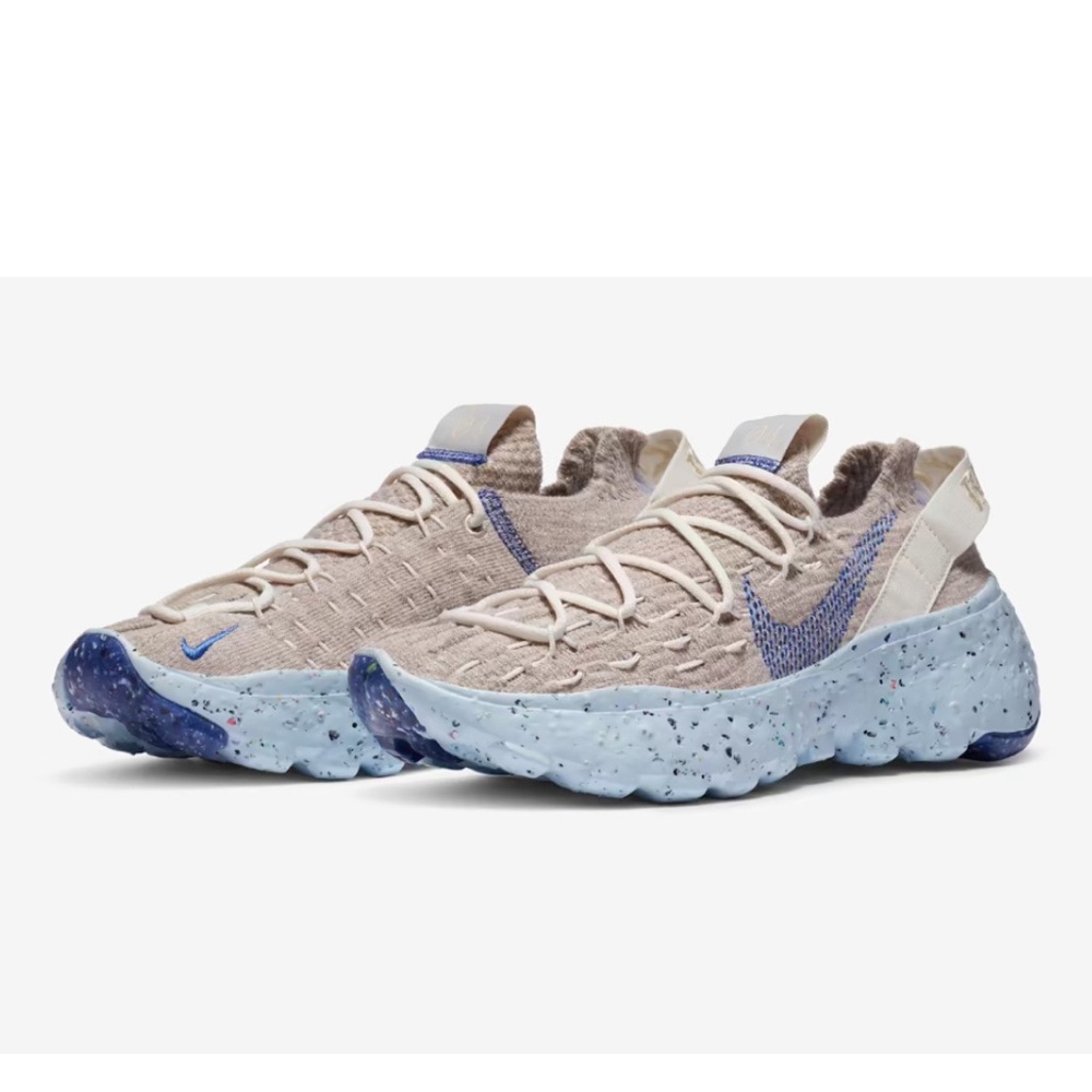 Nike Shoes Space Hippie 04 Sneakers Sail Astronomy Blue Beige Womens Size 7 Gym - Picture 9 of 13